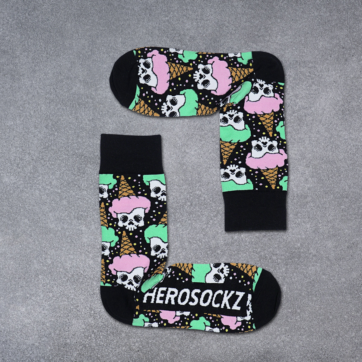 HEROSOCKZ ICE CREAM SKULL SOCKS