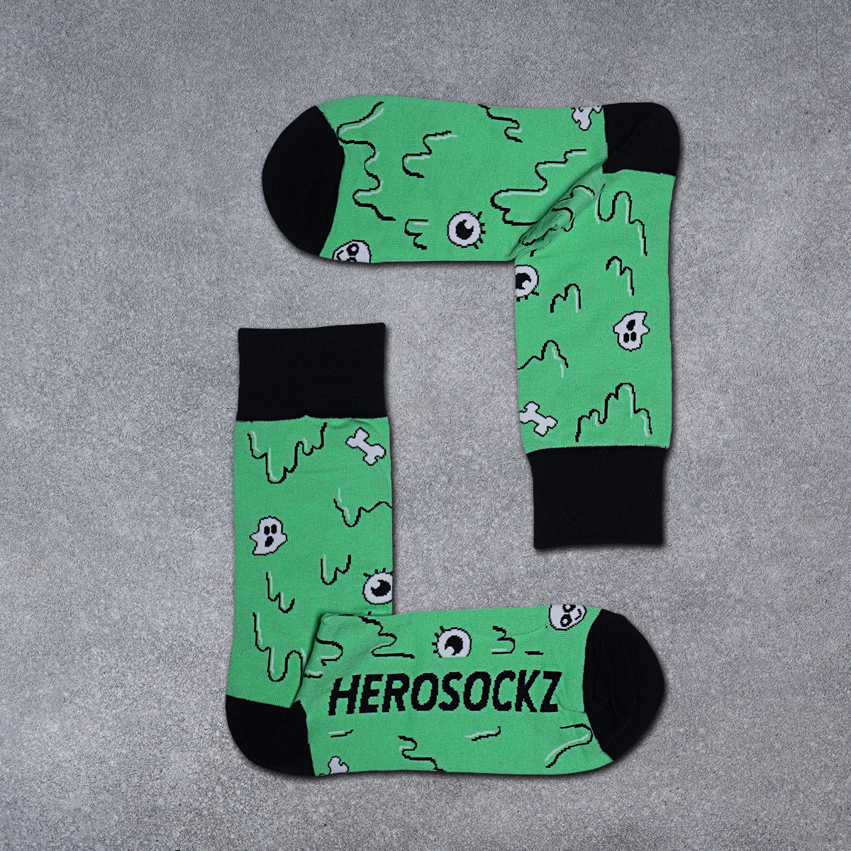 HEROSOCKZ GREEN SLIME SOCKS