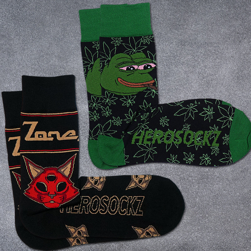 HEROSOCKZ LAGZONE X PEPE SOCKS BUNDLE